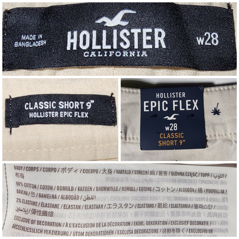 HOLLISTER MEN'S EPIC FLEX CLASSIC SHORTS SZ 28 - Picture 4 of 12